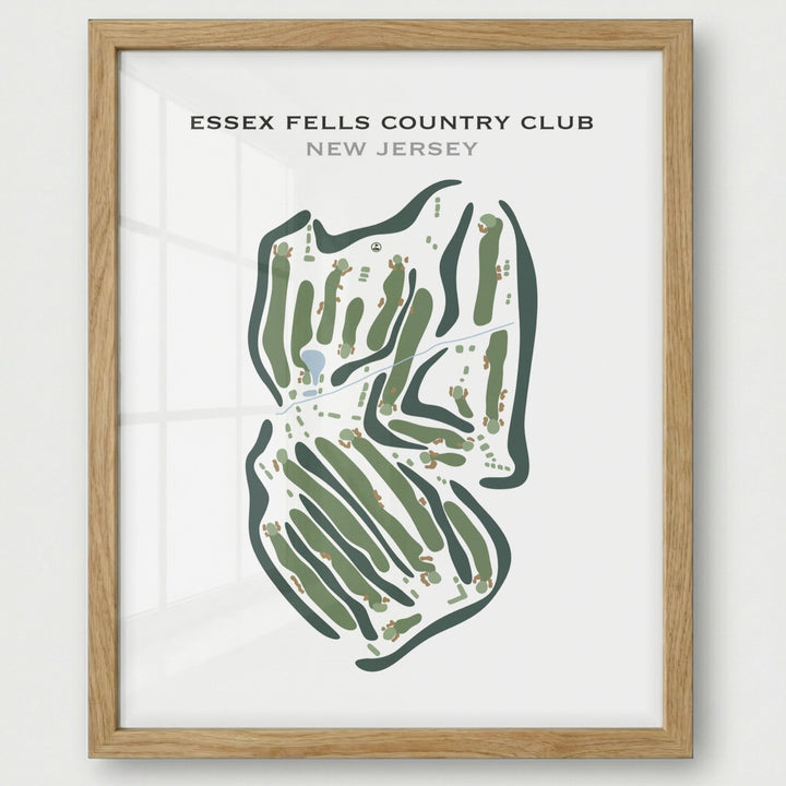 Essex Fells Country Club, New Jersey - Printed Golf Course