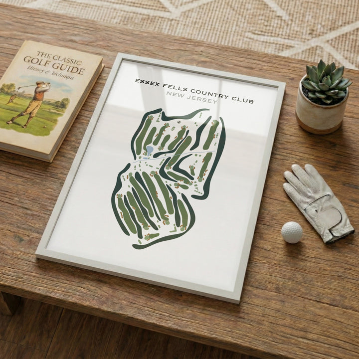 Essex Fells Country Club, New Jersey - Printed Golf Course