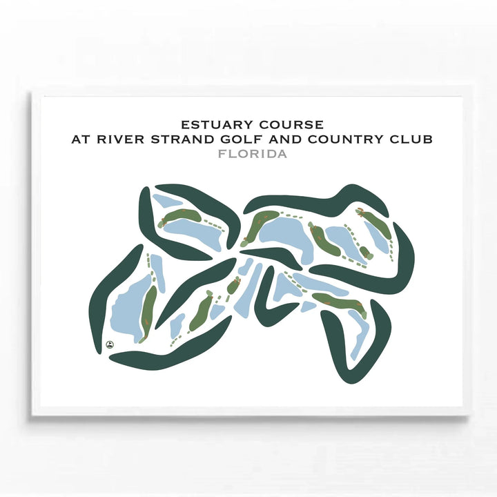 Estuary Course at River Strand Golf and Country Club, Florida - Printed Golf Courses