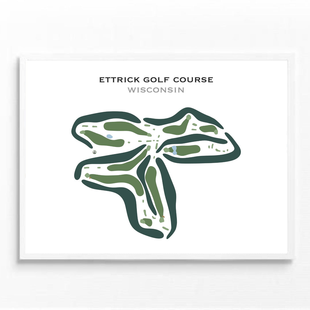 Ettrick Golf Course, Wisconsin - Printed Golf Courses