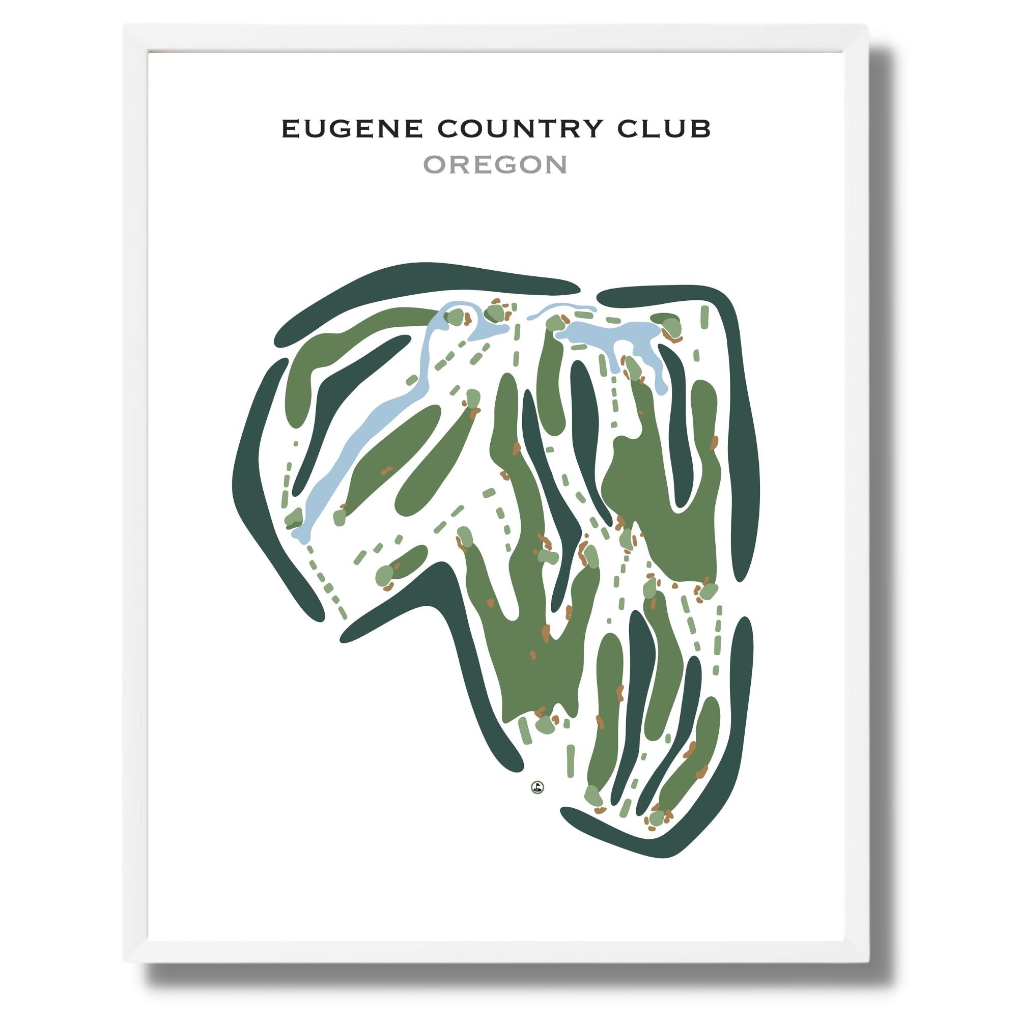 Eugene Country Club, Oregon - Printed Golf Courses