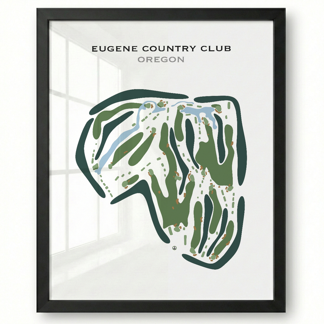 Eugene Country Club, Oregon - Printed Golf Courses