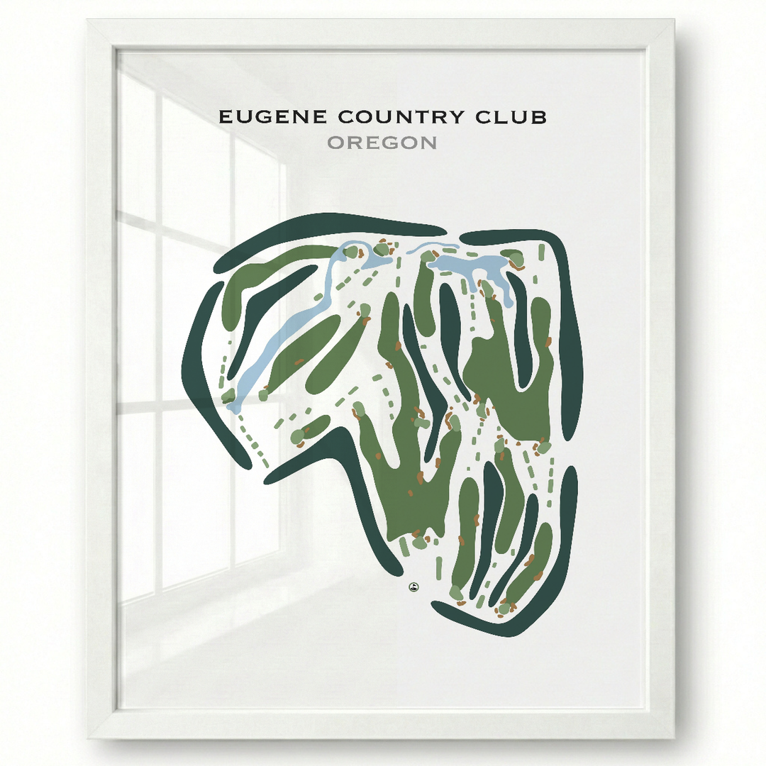Eugene Country Club, Oregon - Printed Golf Courses