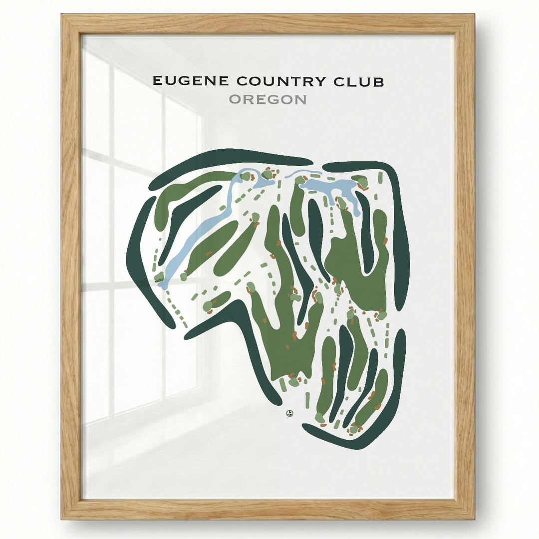 Eugene Country Club, Oregon - Printed Golf Courses