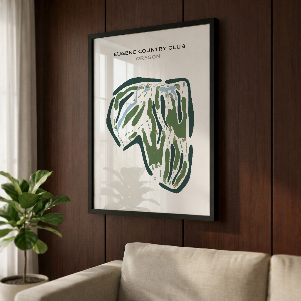 Eugene Country Club, Oregon - Printed Golf Courses