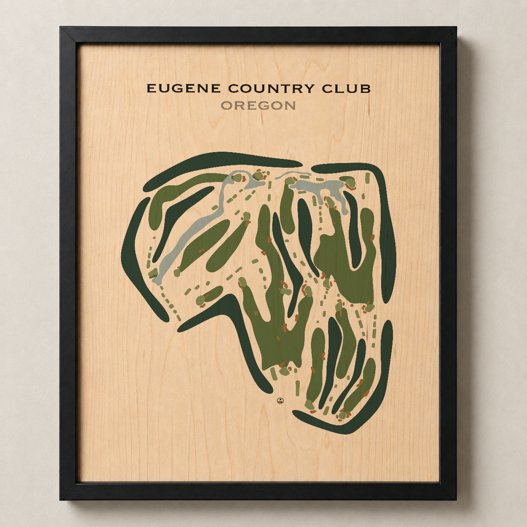 Eugene Country Club, Oregon - Printed Golf Courses