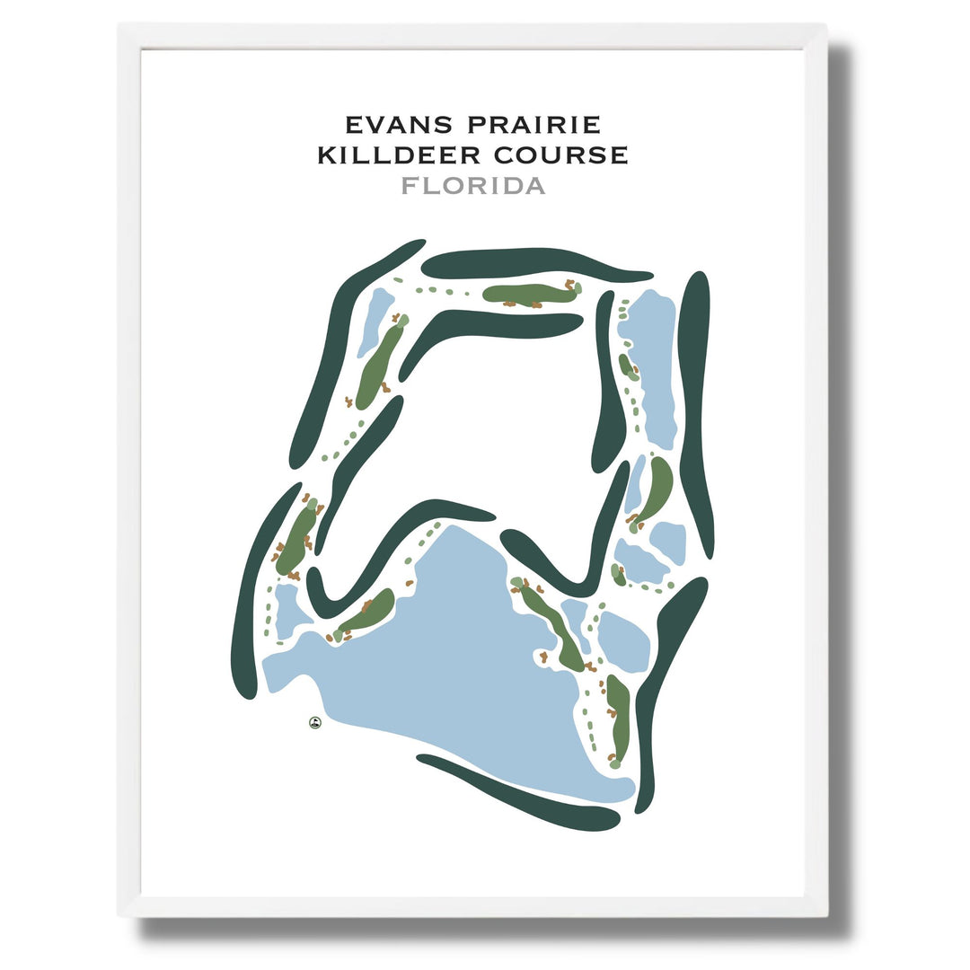 Evans Prairie Country Club, Killdeer Course, Florida - Printed Golf Course