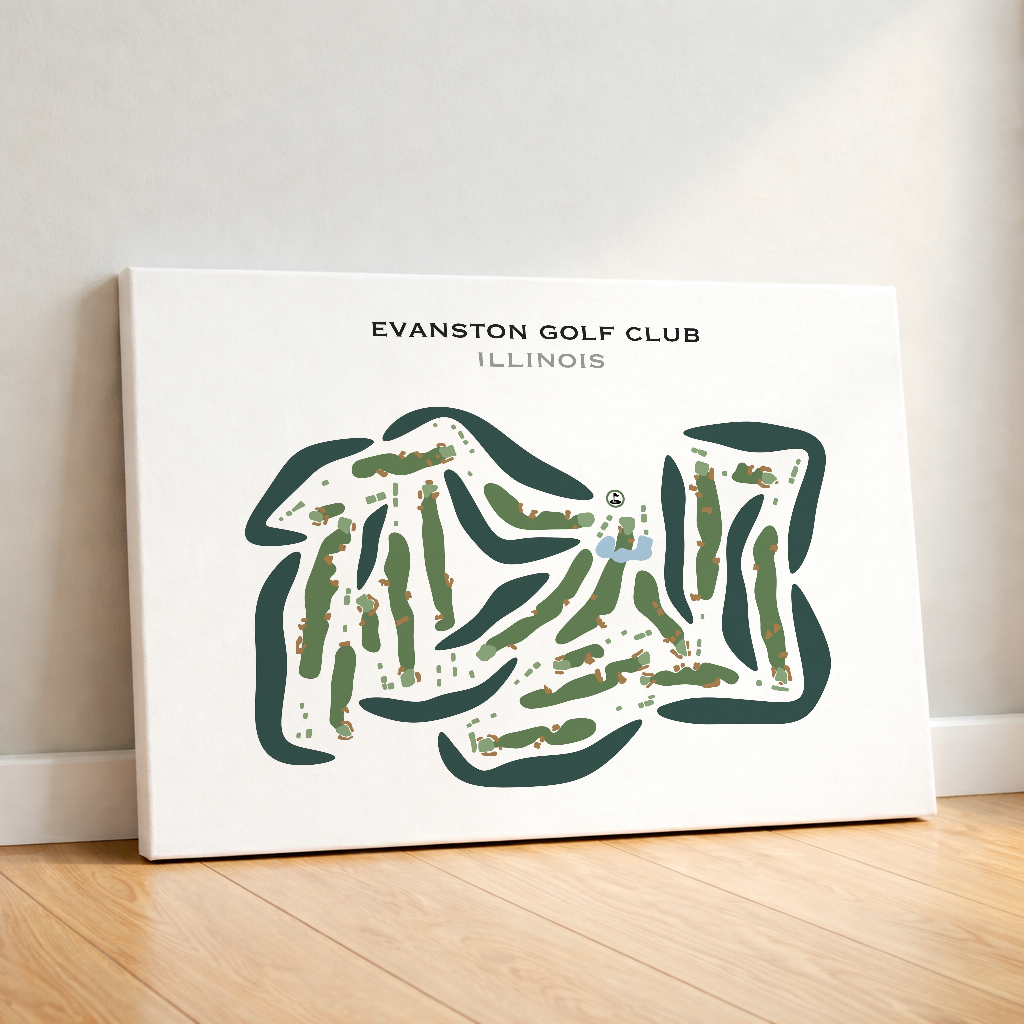 Evanston Golf Club, Illinois - Printed Golf Courses