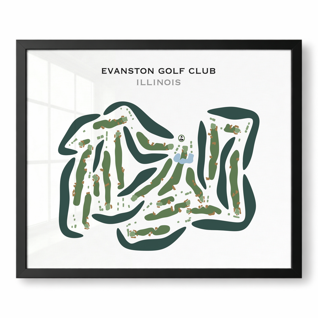 Evanston Golf Club, Illinois - Printed Golf Courses