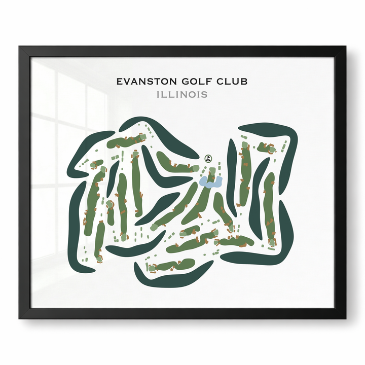 Evanston Golf Club, Illinois - Printed Golf Courses