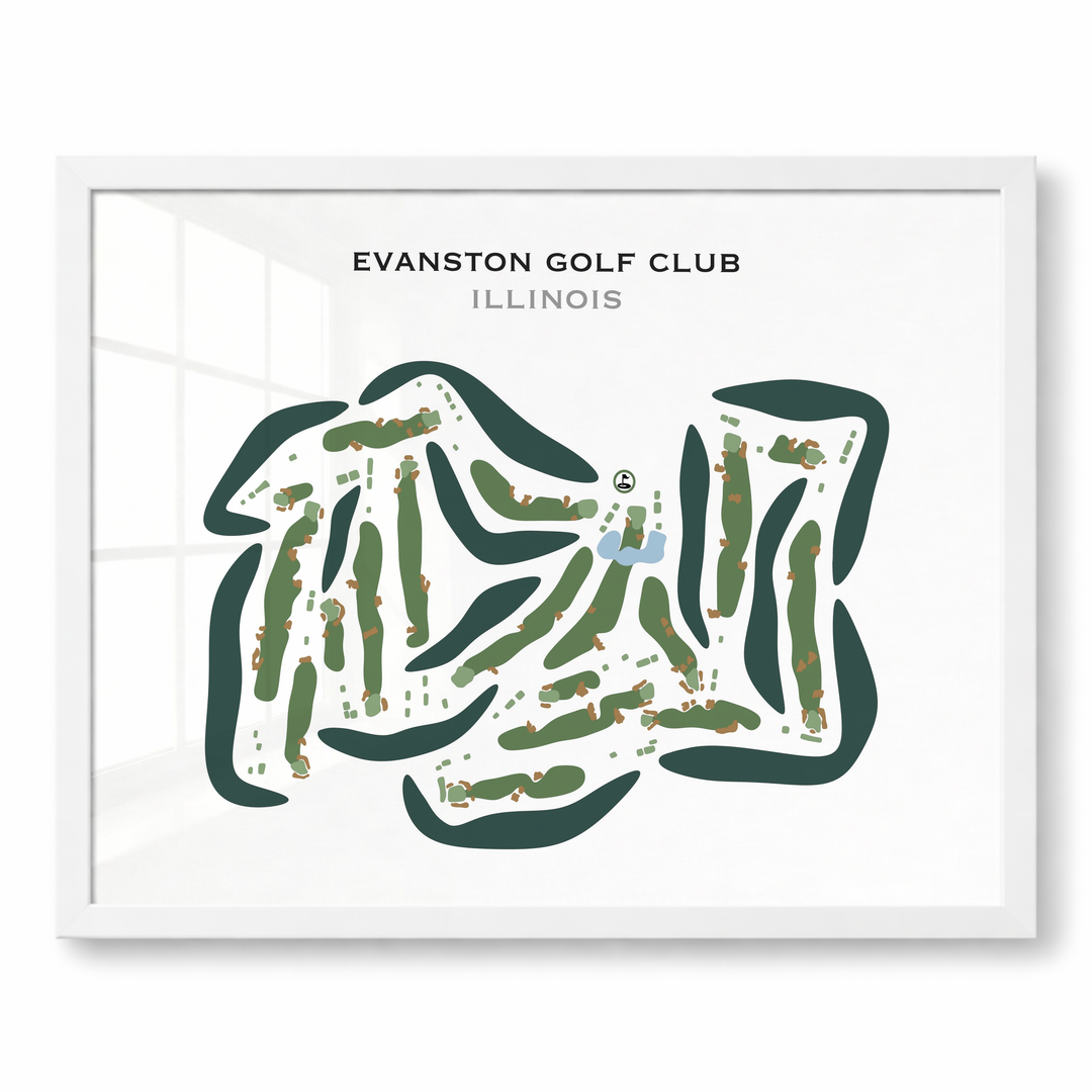 Evanston Golf Club, Illinois - Printed Golf Courses