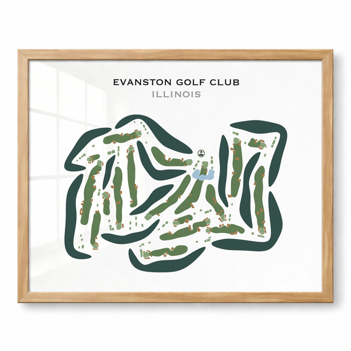 Evanston Golf Club, Illinois - Printed Golf Courses