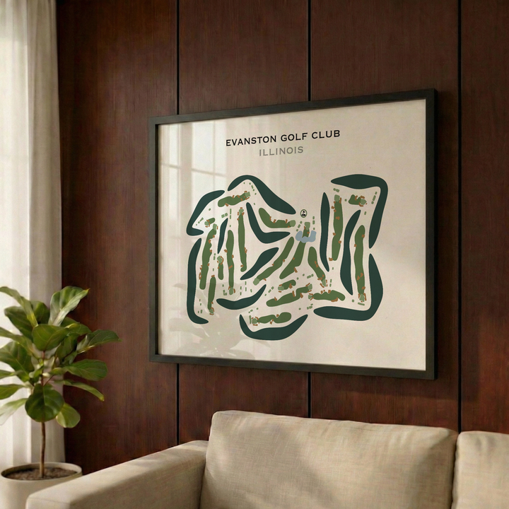 Evanston Golf Club, Illinois - Printed Golf Courses