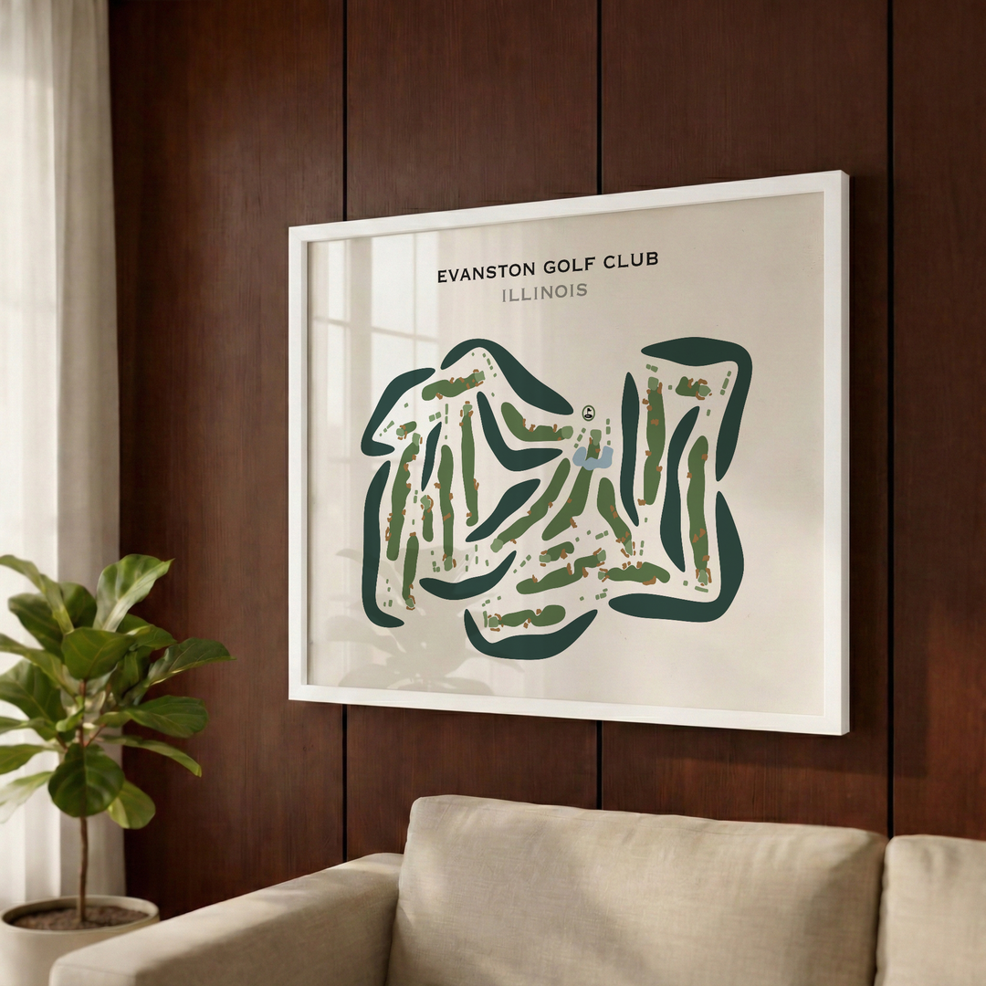Evanston Golf Club, Illinois - Printed Golf Courses