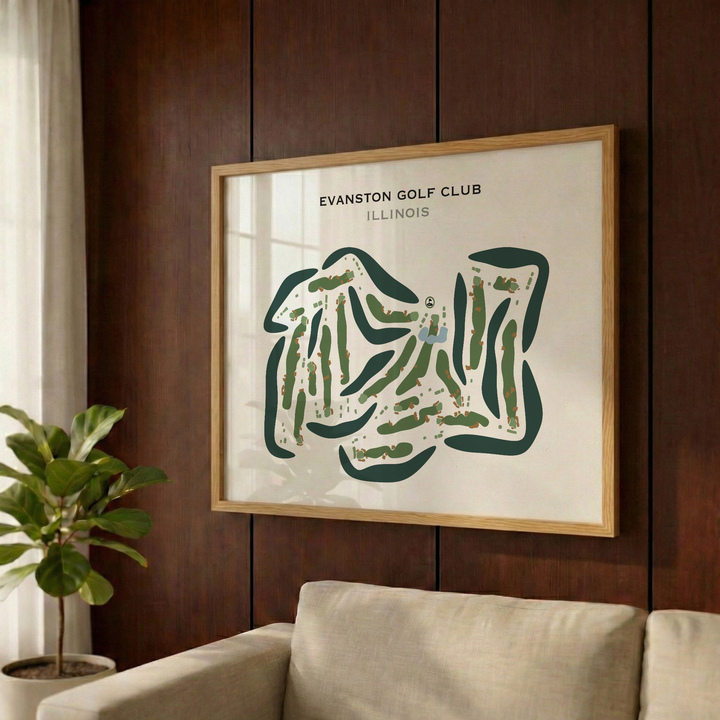 Evanston Golf Club, Illinois - Printed Golf Courses