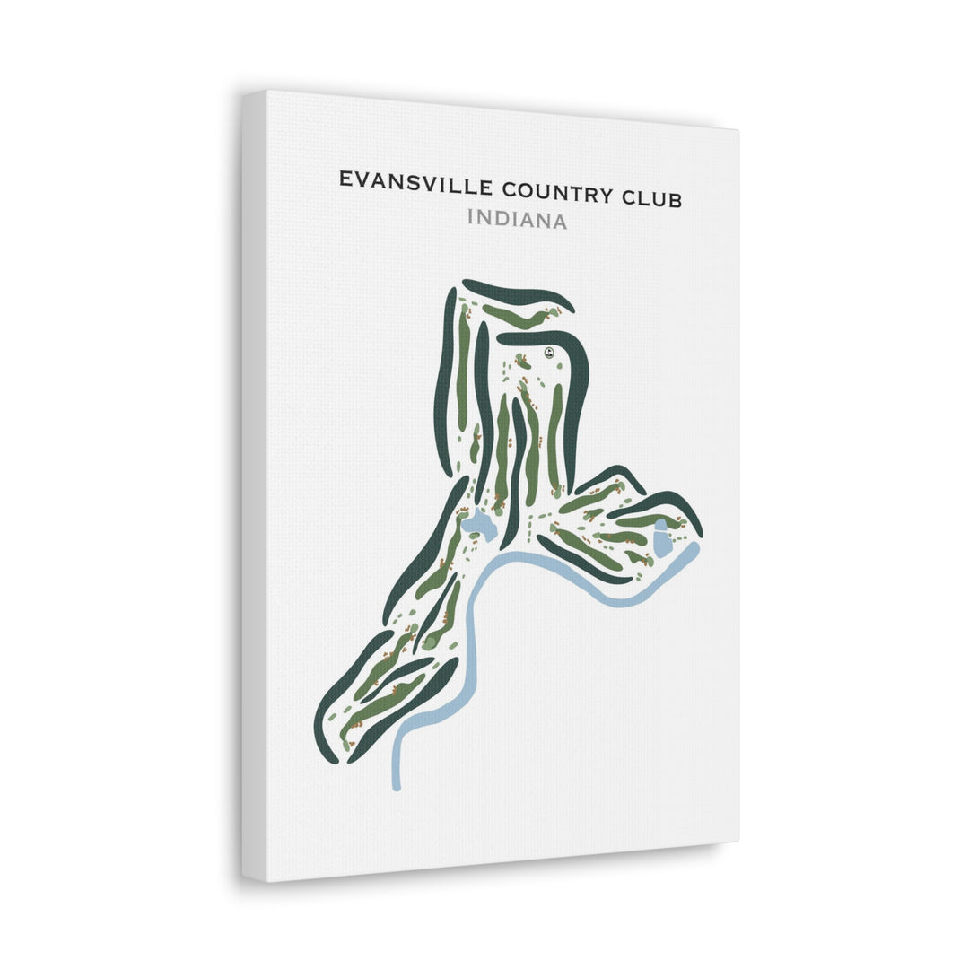 Evansville Country Club, Indiana - Printed Golf Courses