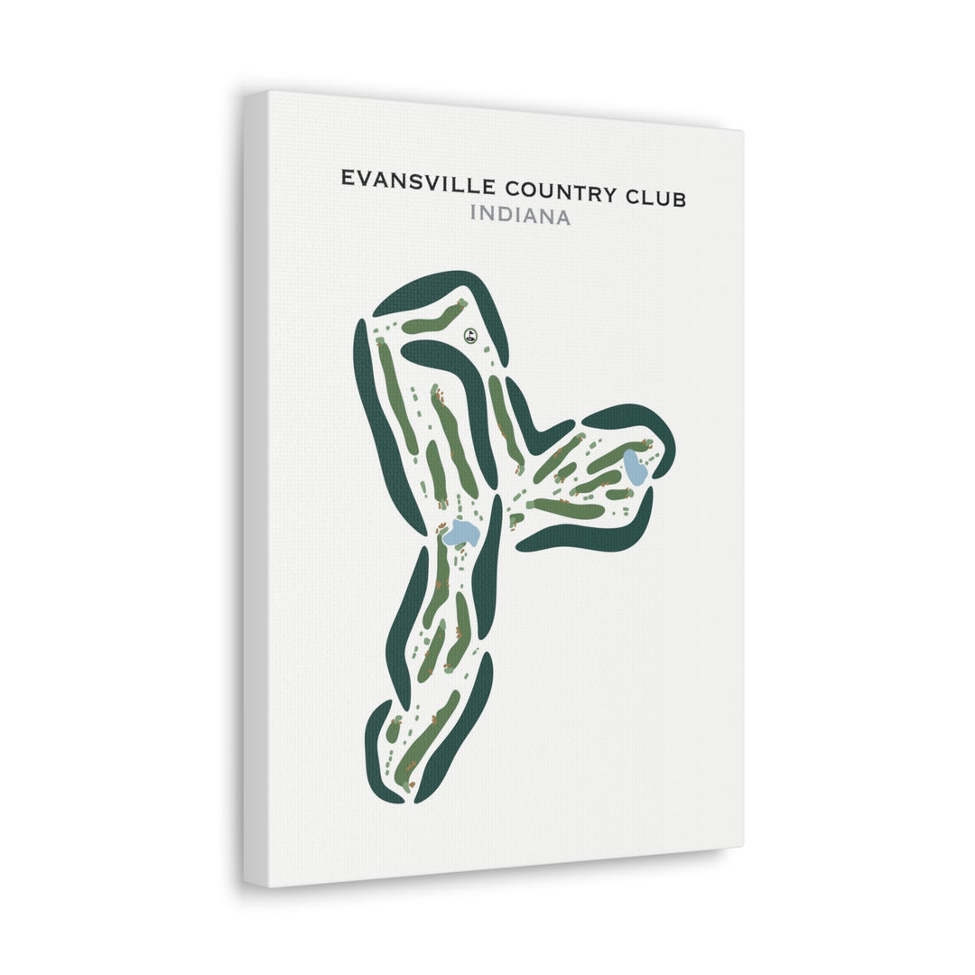 Evansville Country Club, Indiana - Printed Golf Courses