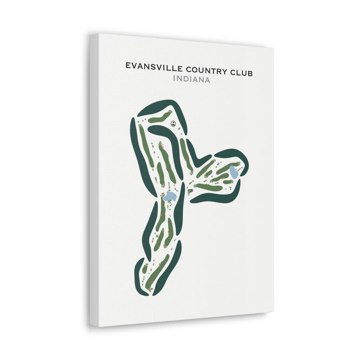 Evansville Country Club, Indiana - Printed Golf Courses