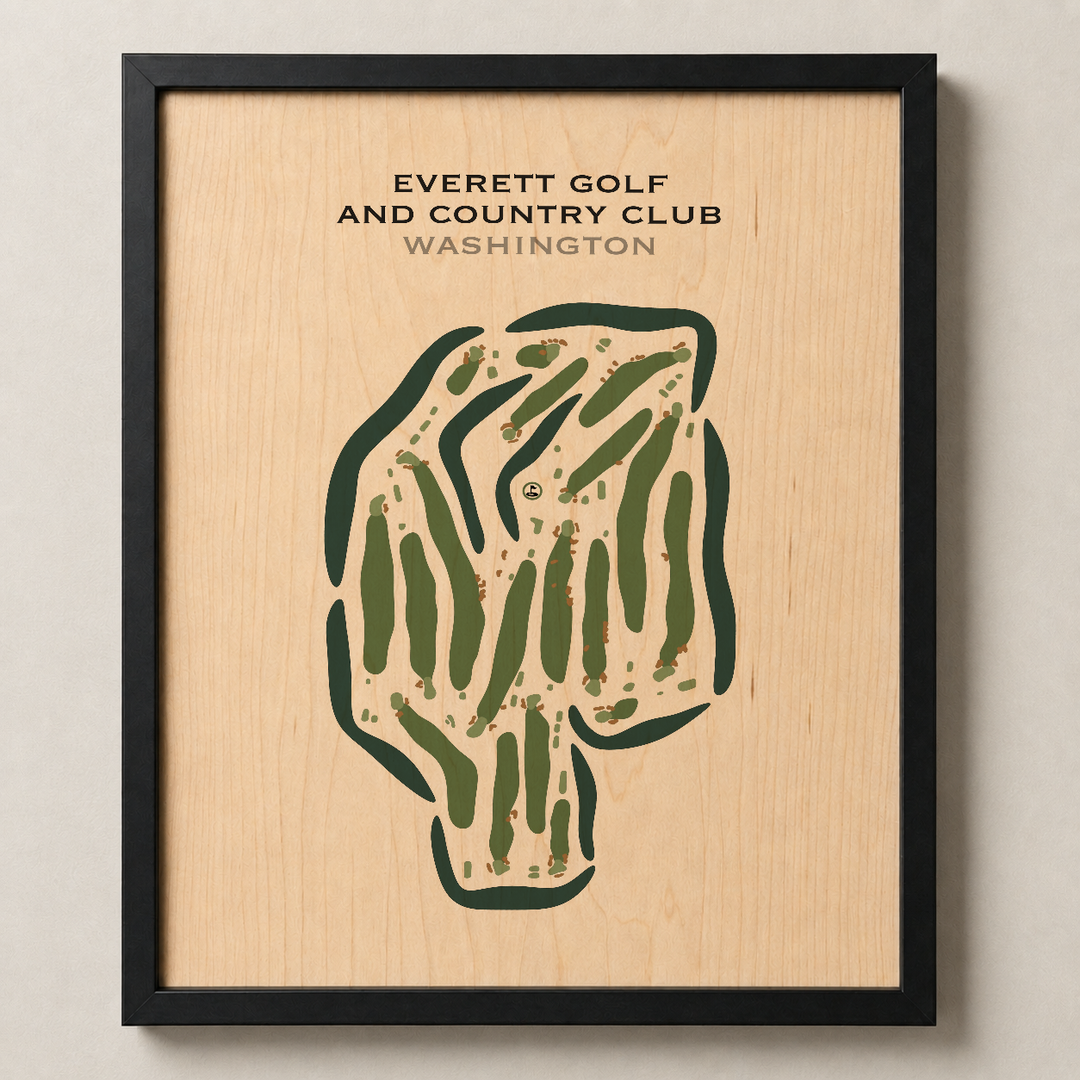 Everett Golf & Country Club, Washington - Printed Golf Courses