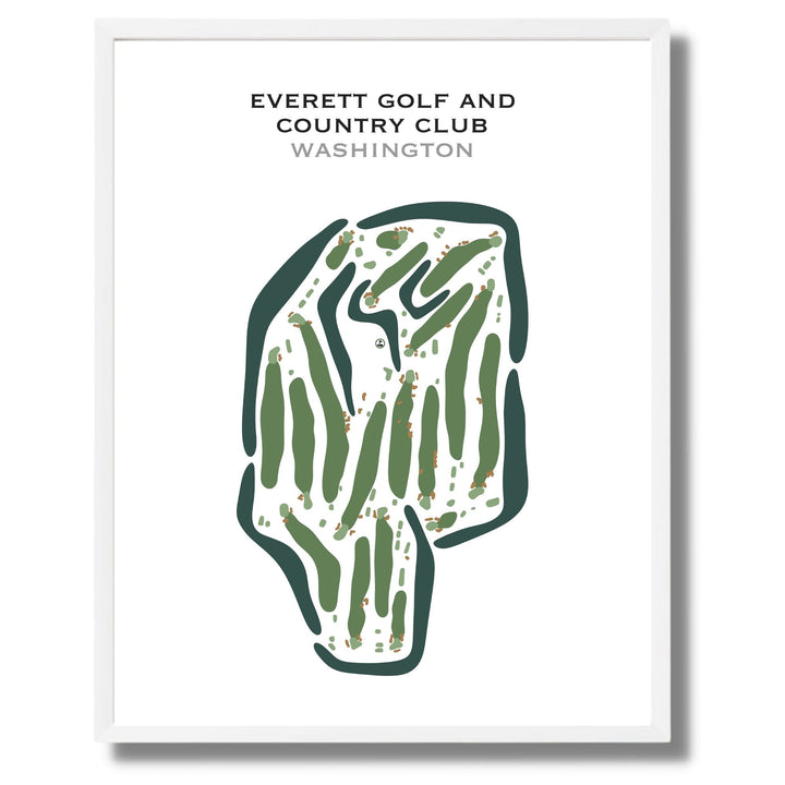 Everett Golf & Country Club, Washington - Printed Golf Courses