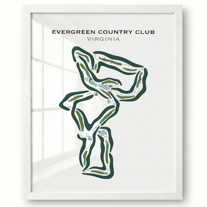 Evergreen Country Club, Virginia - Printed Golf Courses