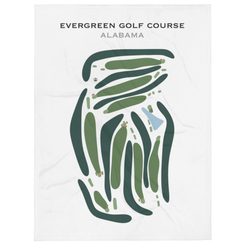 Evergreen Golf Course, Alabama - Printed Golf Courses