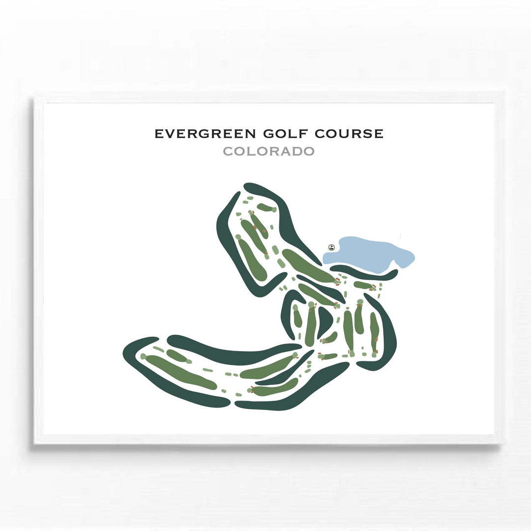 Evergreen Golf Course, Colorado - Printed Golf Courses