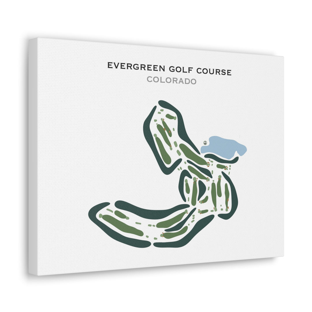 Evergreen Golf Course, Colorado - Printed Golf Courses