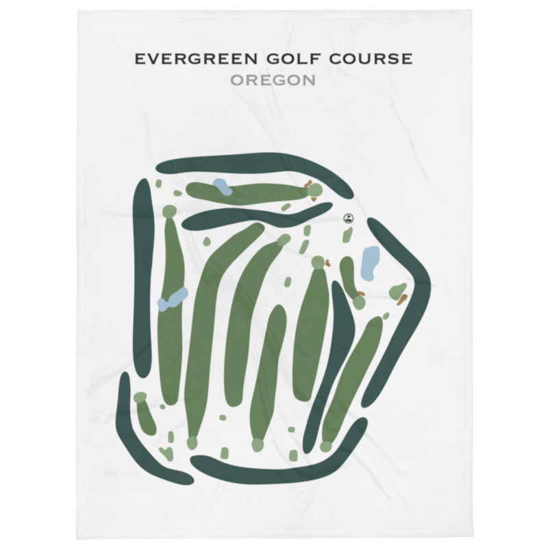 Evergreen Golf Course, Oregon - Printed Golf Courses