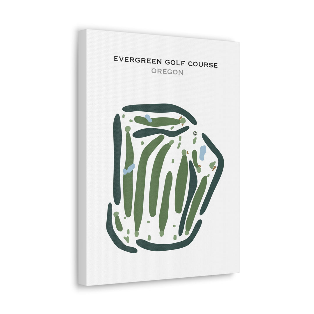 Evergreen Golf Course, Oregon - Printed Golf Courses