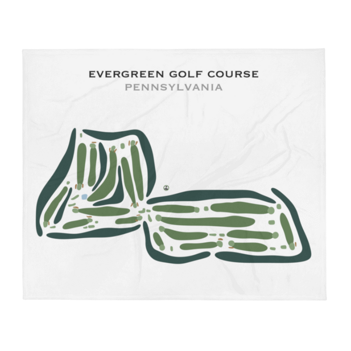 Evergreen Golf Course, Pennsylvania - Printed Golf Courses