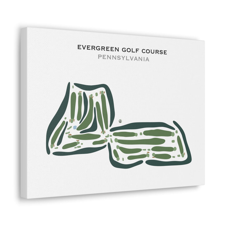 Evergreen Golf Course, Pennsylvania - Printed Golf Courses