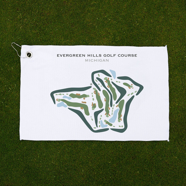 Evergreen Hills Golf Course, Michigan - Printed Golf Courses