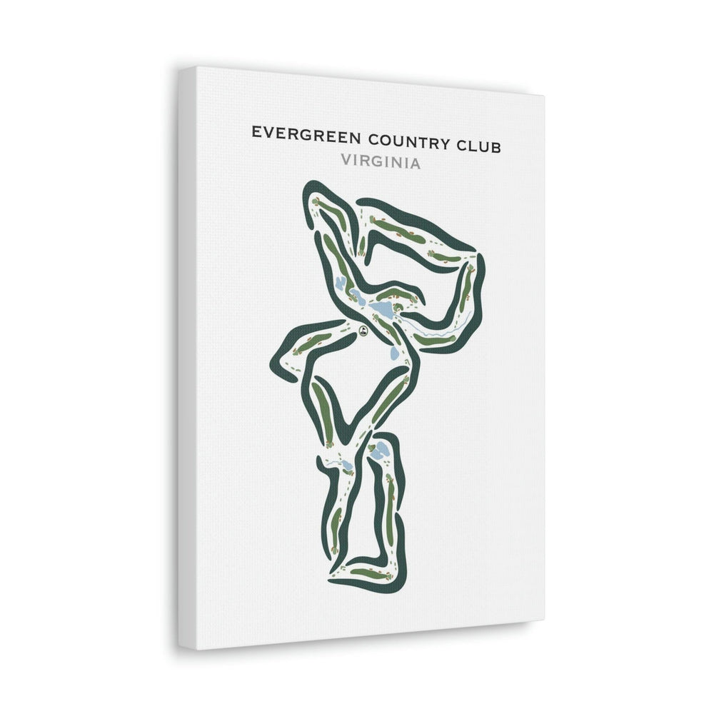 Evergreen Country Club, Virginia - Printed Golf Courses - Golf Course Prints