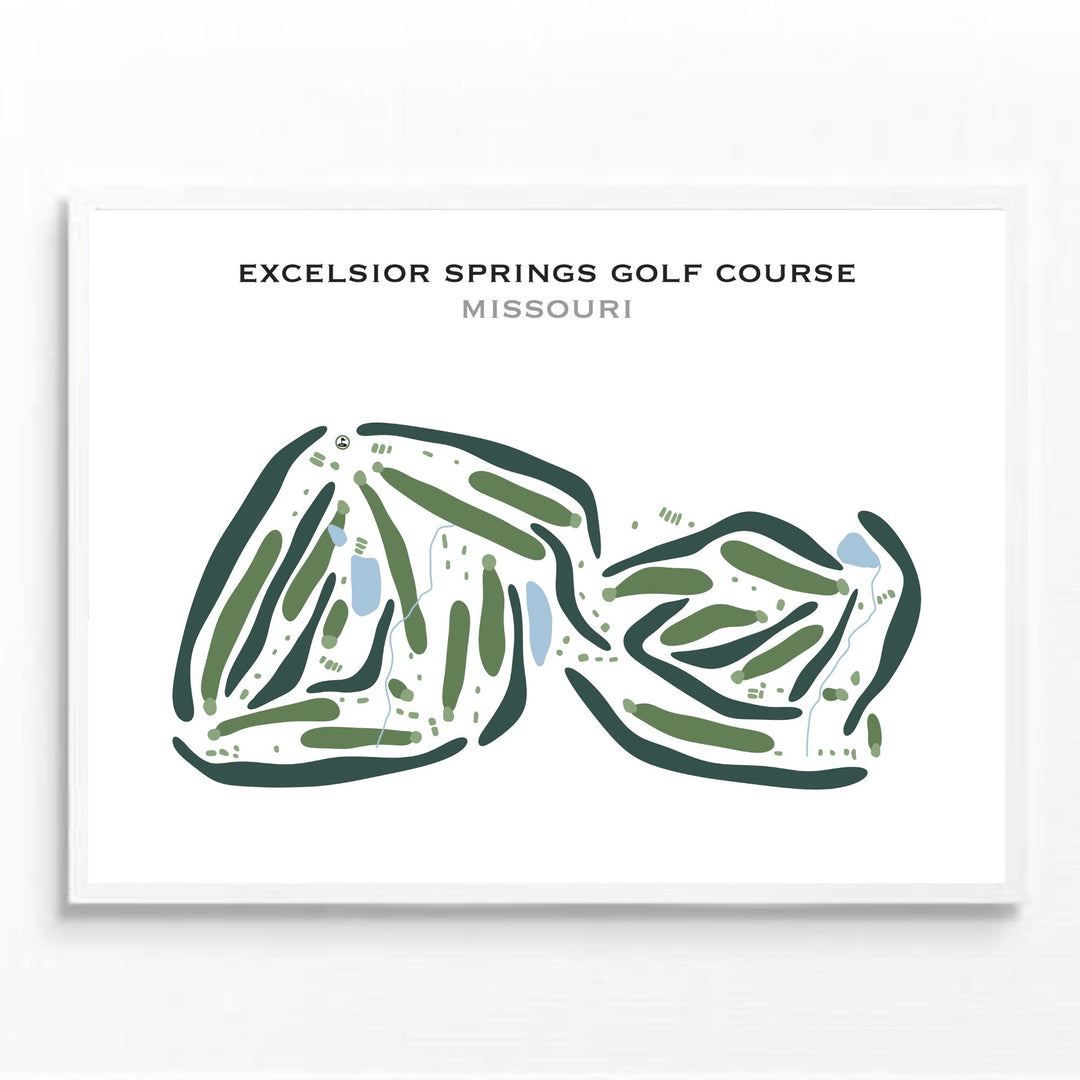 Excelsior Springs Golf Course, Missouri - Printed Golf Courses