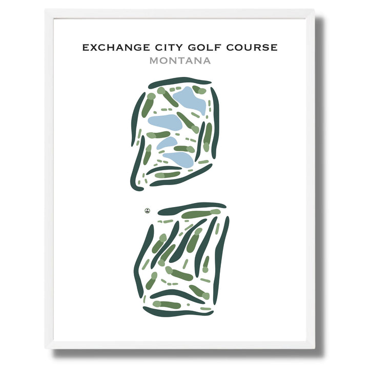 Exchange City Golf Course, Montana - Printed Golf Course