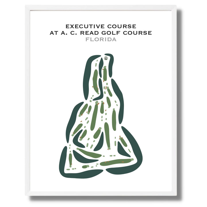Executive Course at A. C. Read Golf Course, Florida - Printed Golf Courses