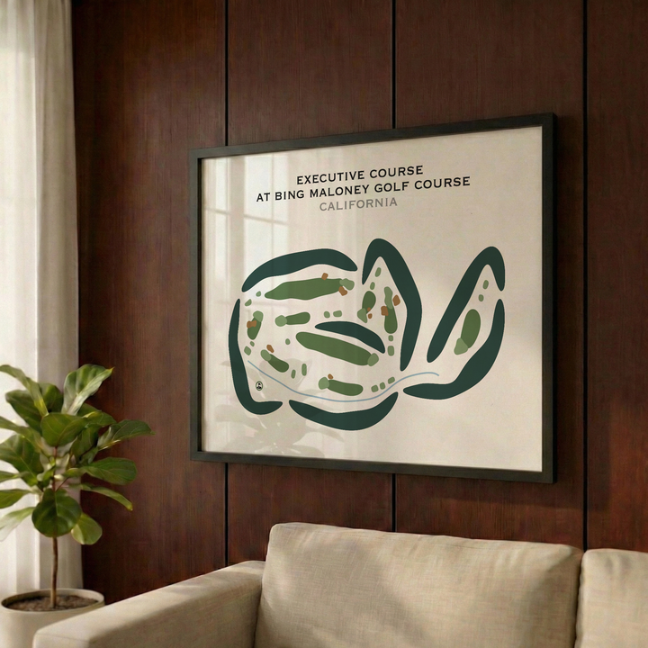 Executive Course at Bing Maloney Golf Course, California - Printed Golf Courses