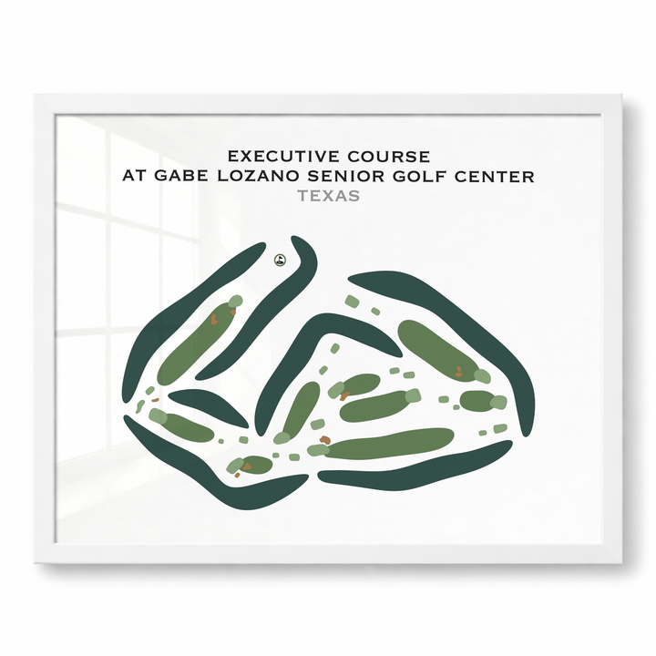 Executive Course at Gabe Lozano Senior Golf Center, Texas - Printed Golf Courses