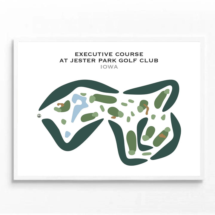 Executive Course at Jester Park Golf Club, Iowa - Printed Golf Courses