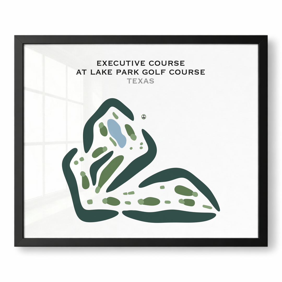 Executive Course at Lake Park Golf Course, Texas - Printed Golf Courses