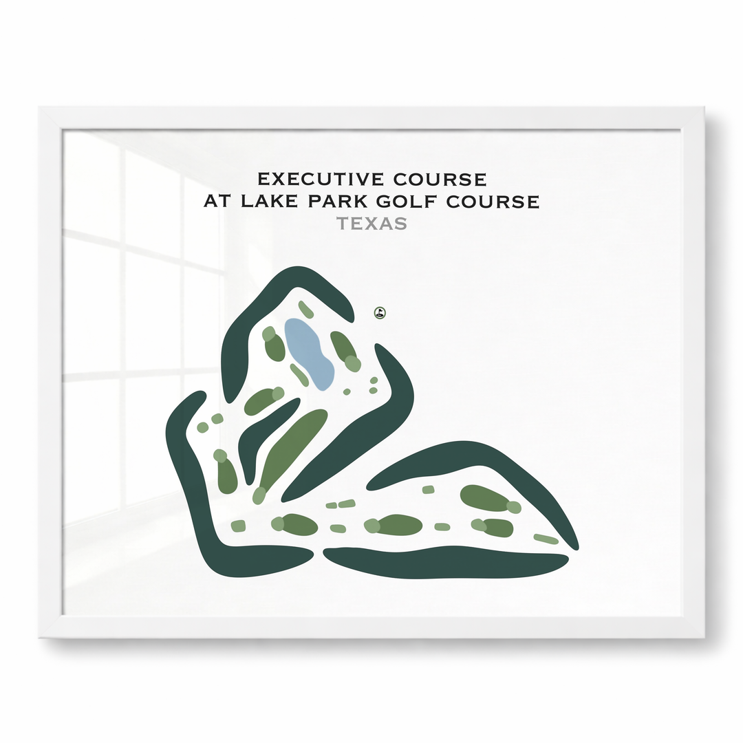 Executive Course at Lake Park Golf Course, Texas - Printed Golf Courses