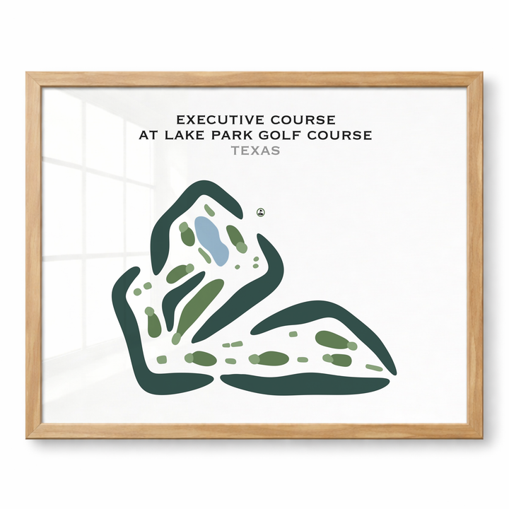 Executive Course at Lake Park Golf Course, Texas - Printed Golf Courses