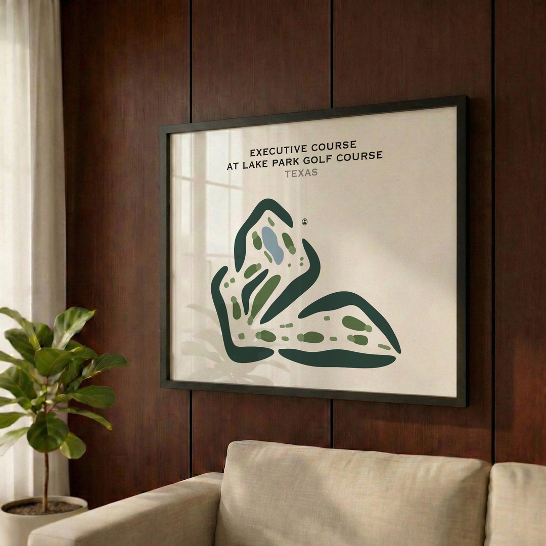 Executive Course at Lake Park Golf Course, Texas - Printed Golf Courses