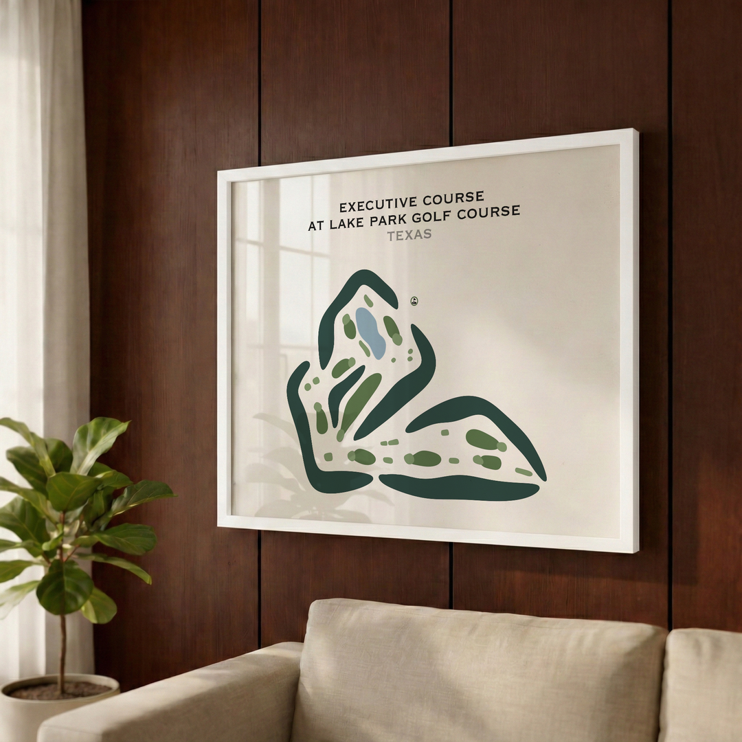Executive Course at Lake Park Golf Course, Texas - Printed Golf Courses