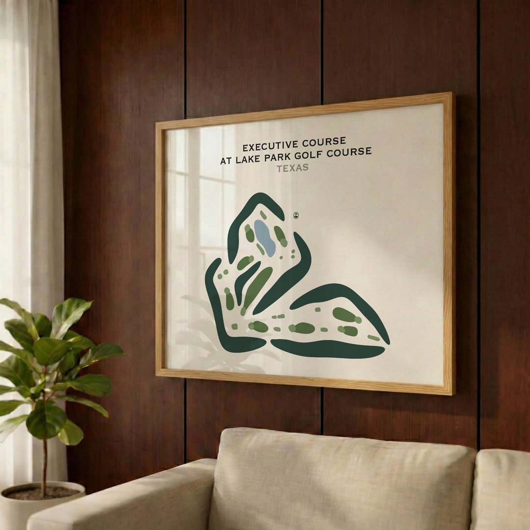Executive Course at Lake Park Golf Course, Texas - Printed Golf Courses