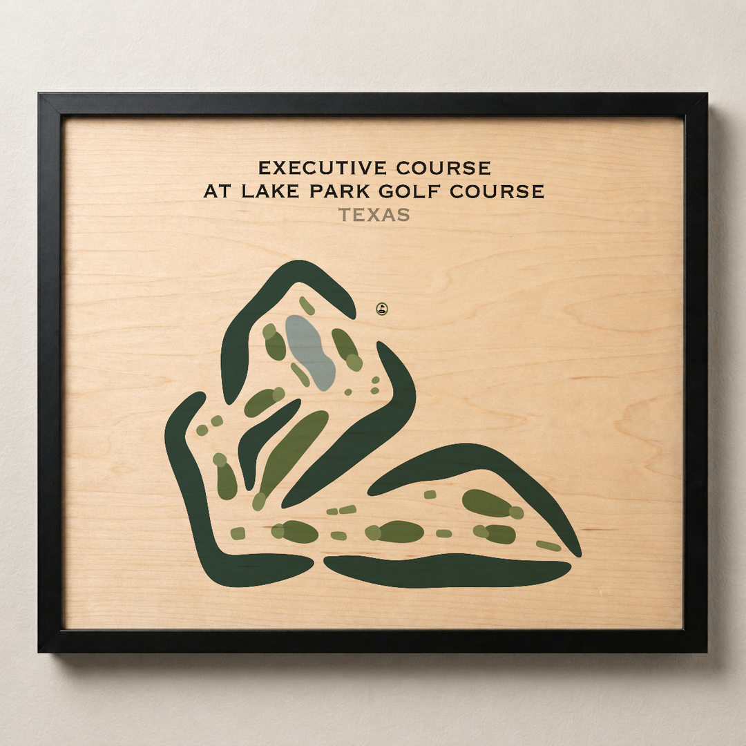 Executive Course at Lake Park Golf Course, Texas - Printed Golf Courses