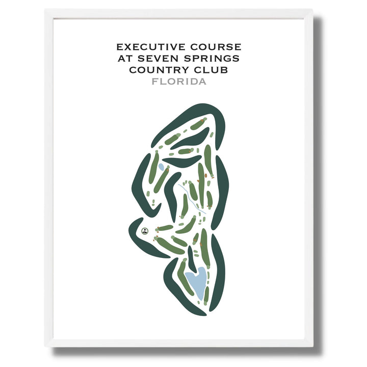 Executive Course at Seven Springs Country Club, Florida - Printed Golf Courses