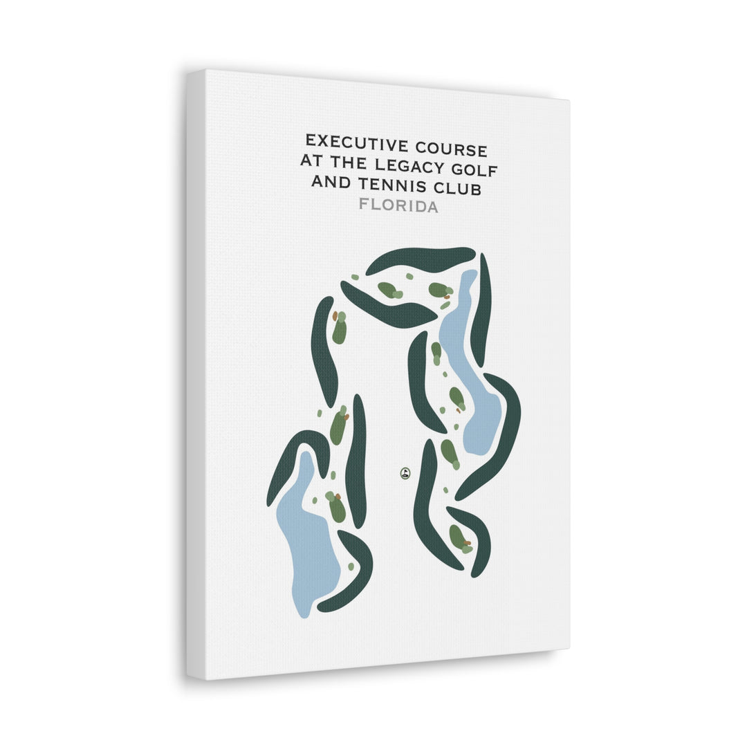 Executive Course at The Legacy Golf & Tennis Club, Florida - Printed Golf Courses
