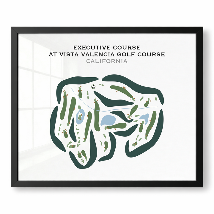 Executive at Vista Valencia Golf Course, California - Printed Golf Courses